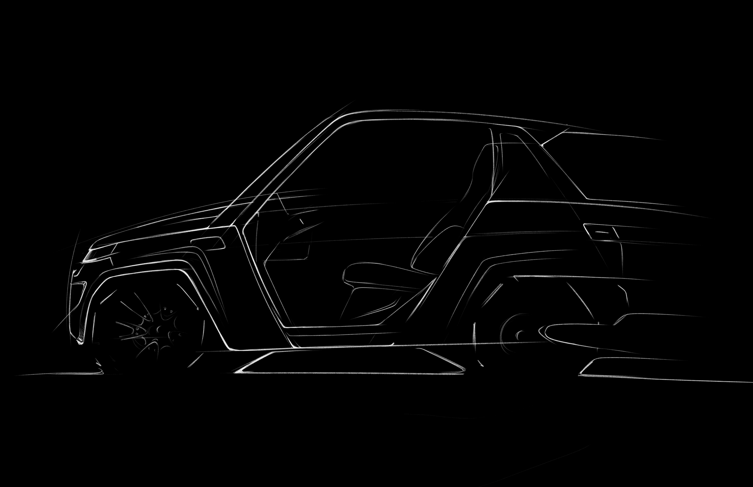 Line drawing of ulv 322 concept